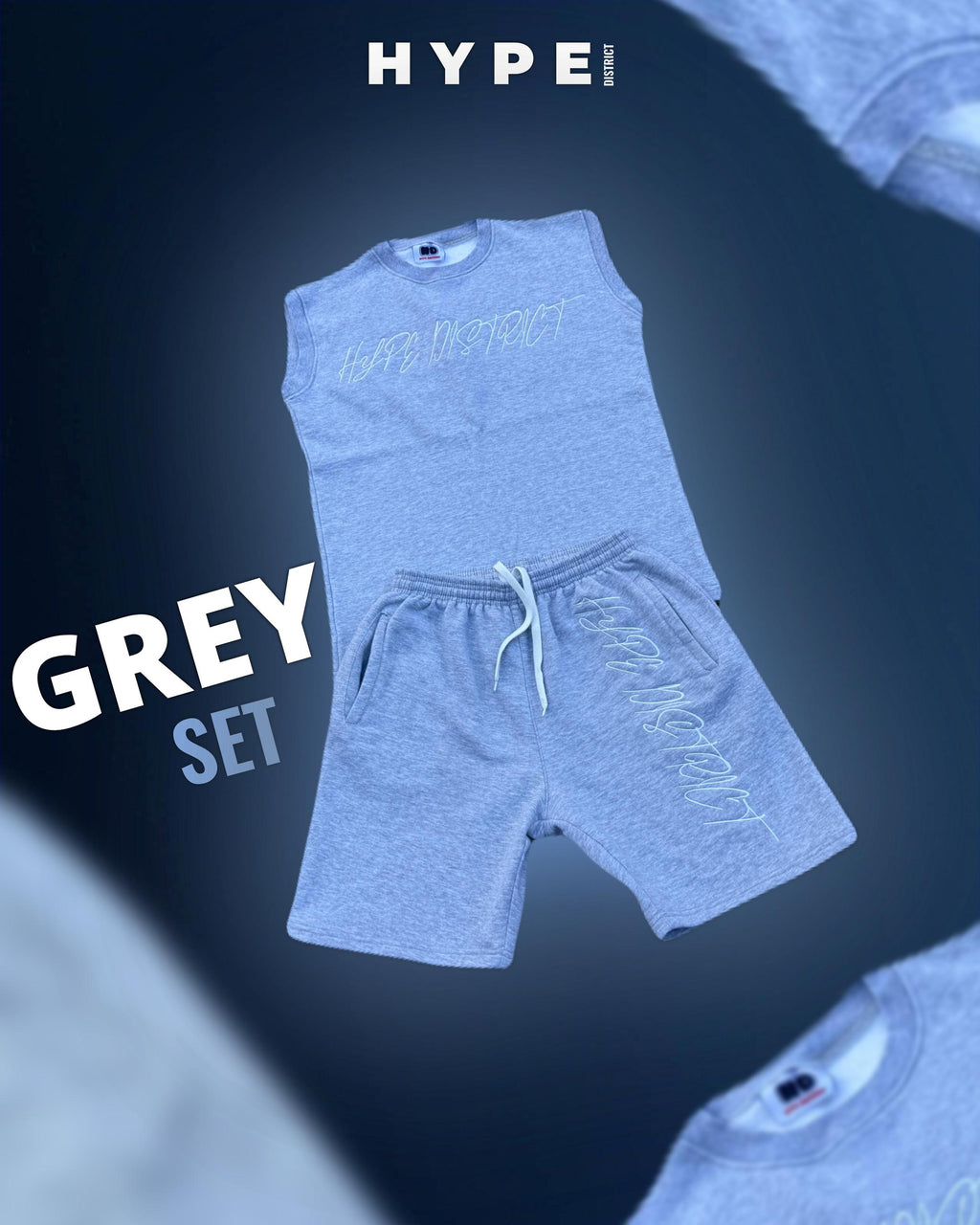 Logo Embroidery grey set